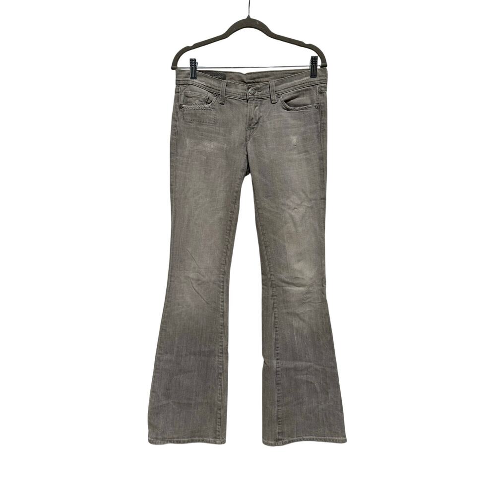 Vintage Y2K Citizens of Humanity Flare Jeans Women's 27 Low Rise Gray Ingrid
